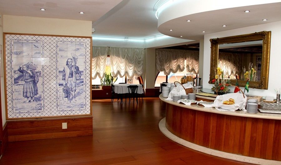 Luso Brasileiro Hotel Povoa de Varzim Restaurant photo